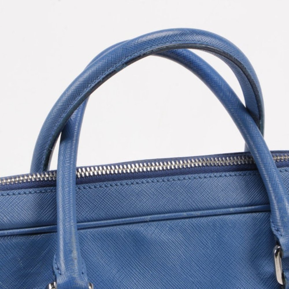 Prada Saffiano Leather Briefcase - Cobalt Blue - Picture 4 of 9